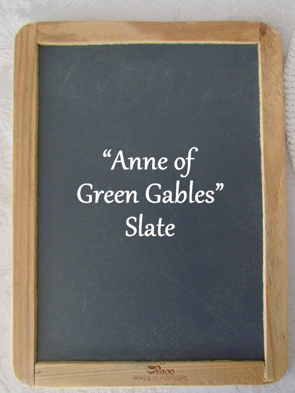 SLATE CHALKBOARD w CORK BOARD REVERSE, ANNE of GREEN GABLES STYLE for PLAY & USE